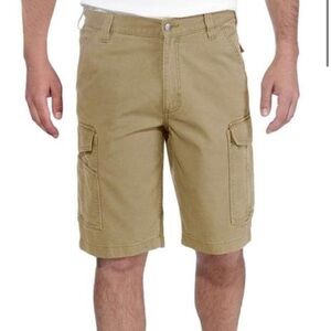 Carhartt Tan Canvas Work Shorts